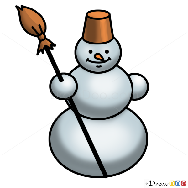 Снеговик без морковки и ведра