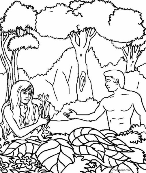 Сотворение мира адам и ева в Эдемском саду