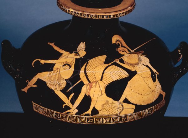 Медуза Горгона и Персей вазопись