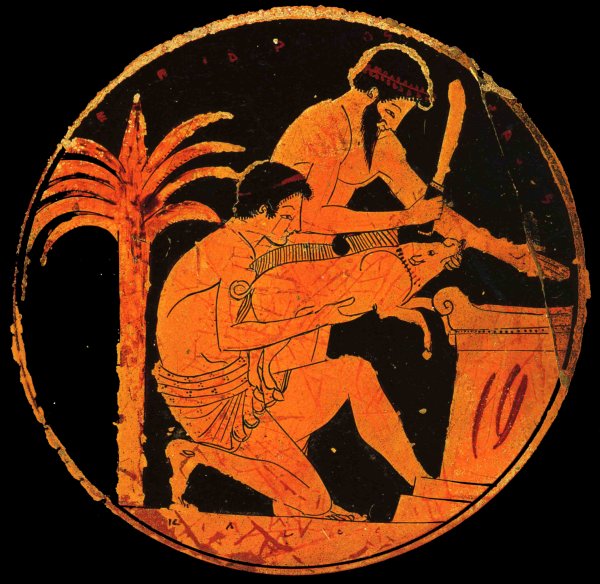 Вазопись древней Греции Прометей