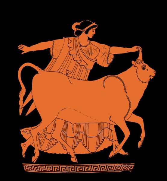 Древнегреческая вазопись похищение Европы