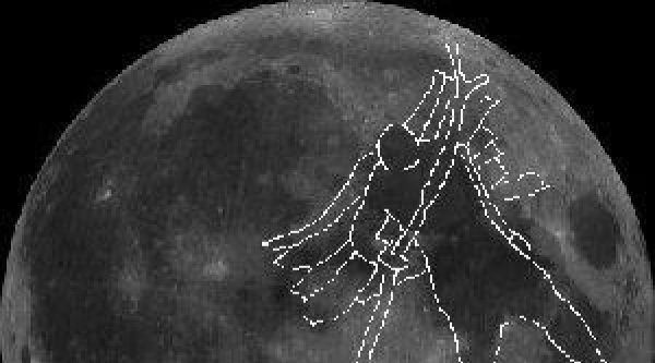 Изображение на Луне Каин убивает Авеля