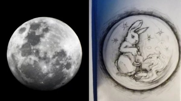 Луна и лунный кролик