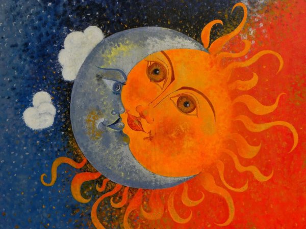 Изображение солнца и Луны