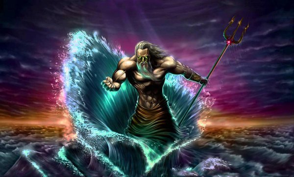 Морской Бог Посейдон