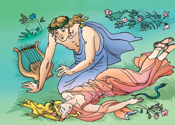 Иллюстрация к мифу Орфей и Эвридика