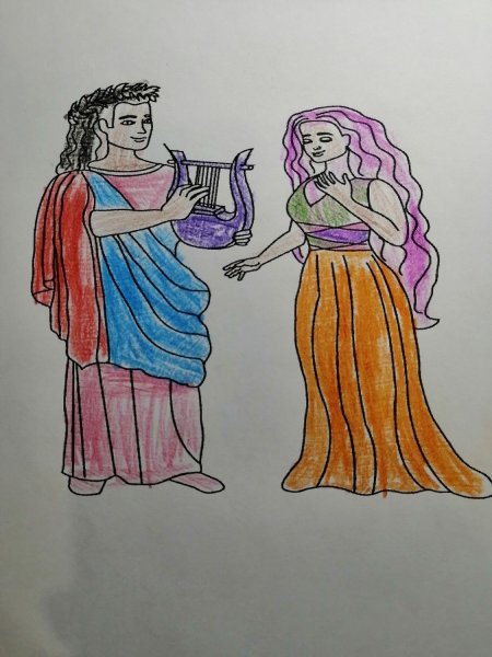 Иллюстрацию к опепре "Орфей и Эвридика"