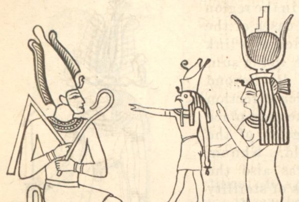 Рисунок о Осирисе и Исиде