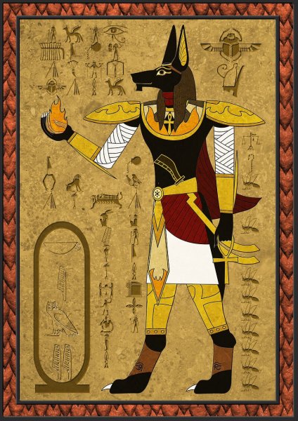 Древние Египт Бог анубиусе