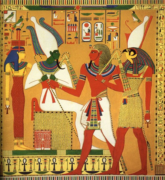 Осирис египетские фрески