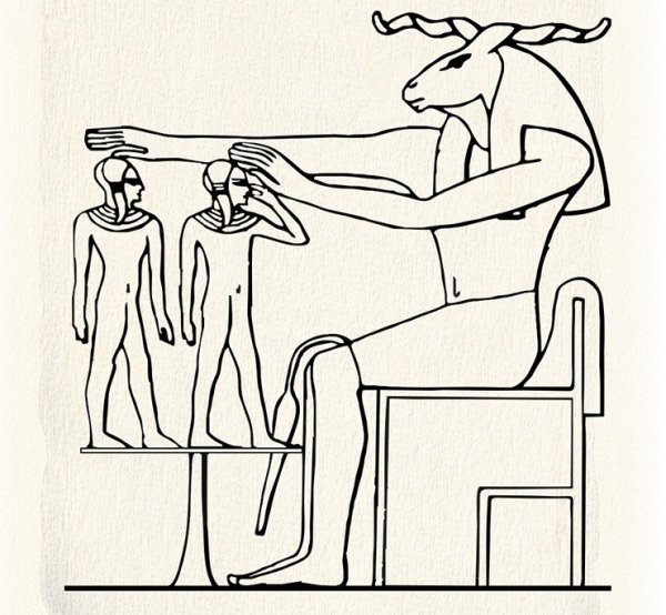 Бог ХНУМ из древнего Египта