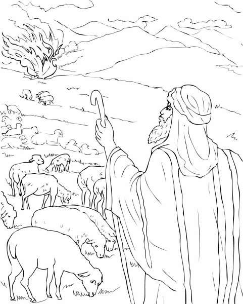 Библейский Моисей рисунок