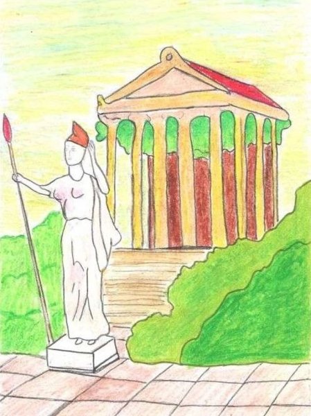 Храмы Греции рисунки древней Греции