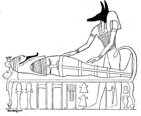 Древнеегипетский миф об Осирисе рисунок