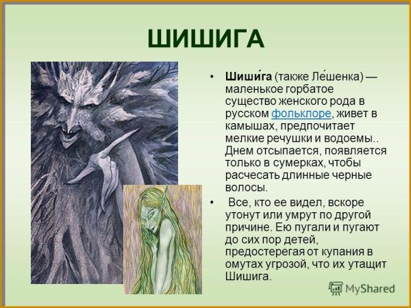 Шишига существо славянской мифологии