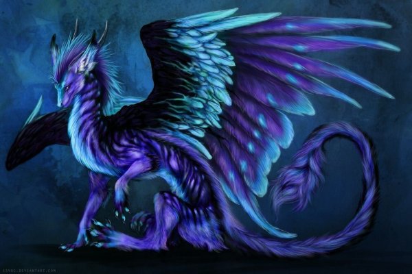 Фиолетовая фурия дракон
