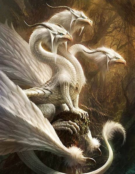 Многоголовые драконы в мифологии