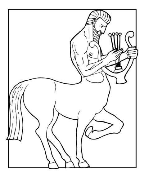 Иллюстрация для мифов древней Греции Кентавр