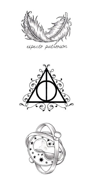 Татуировки из Гарри Поттера эскизы