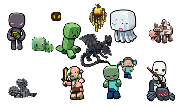 Рисунки персонажей из игр