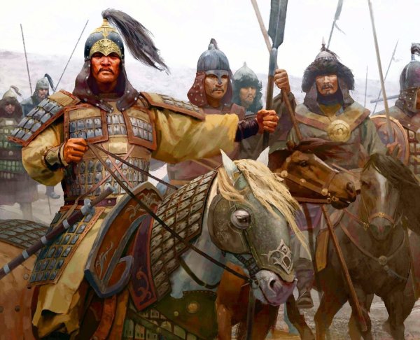 Рисунки монголо татарских воинов
