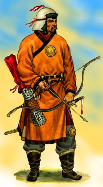 Татаро-монгольский воин 13 века