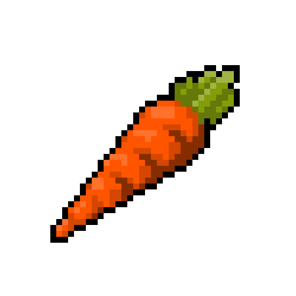 Пиксельная морковка