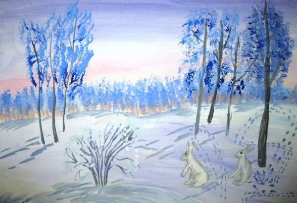 Рисунок на тему Мороз и солнце