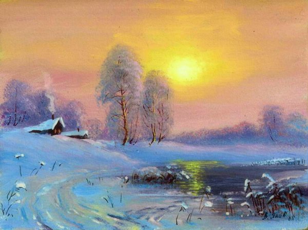 Картина к стихотворению зимнее утро Александра Сергеевича Пушкина