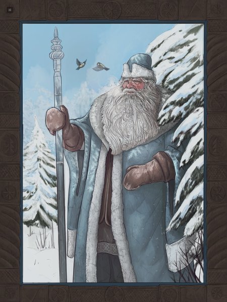 Иван Билибин иллюстрация к Морозко