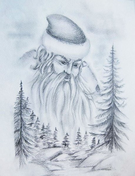 Мороз Воевода рисунок карандашом