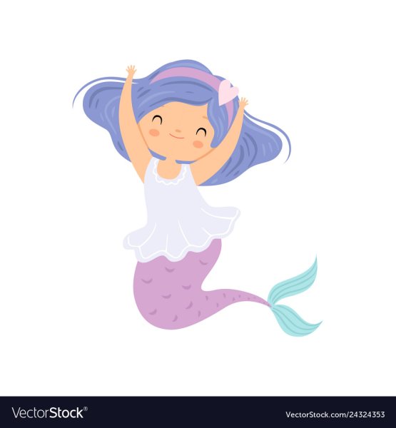 Рисунок морской принцессы из мультика