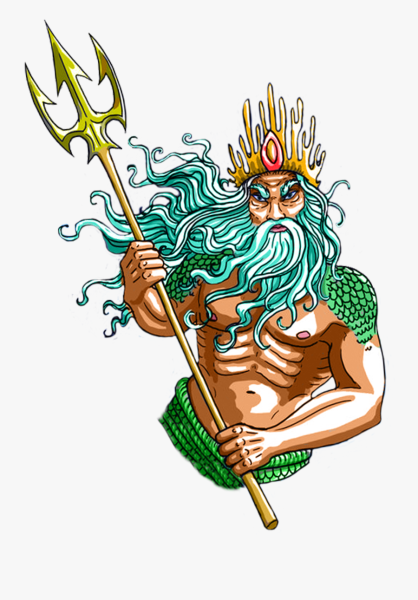 Царь Нептун с трезубцем