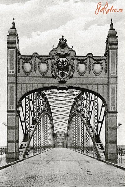 Мост королевы Луизы Калининград рисунок