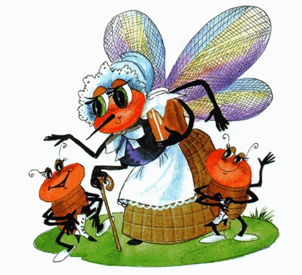 Муха Цокотуха пчела