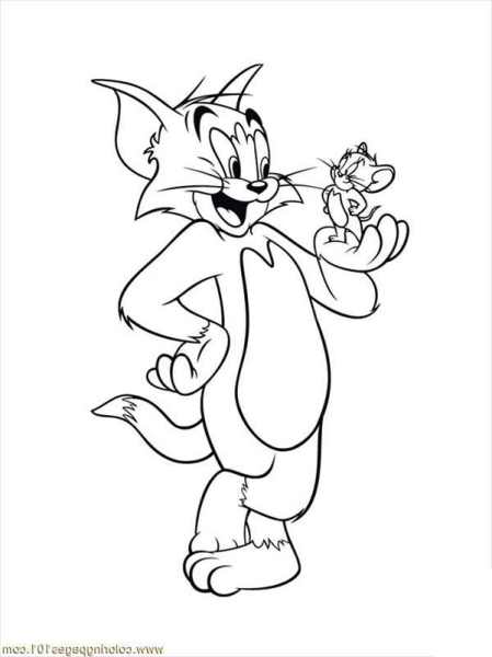 Рисунки для раскраски Tom and Jerry