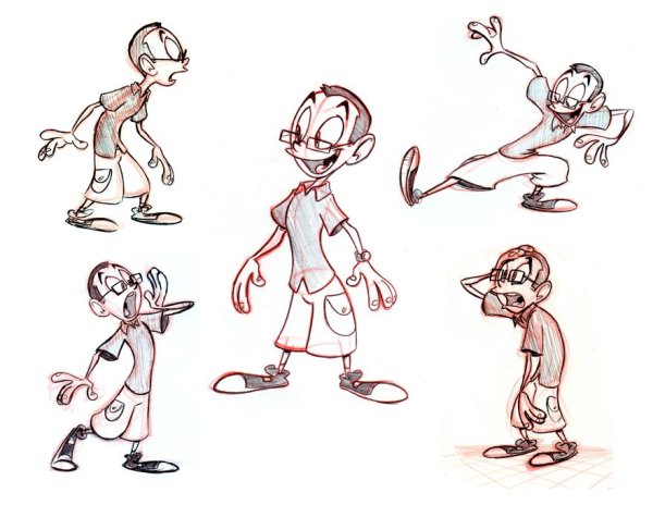 Рисование мультяшных персонажей