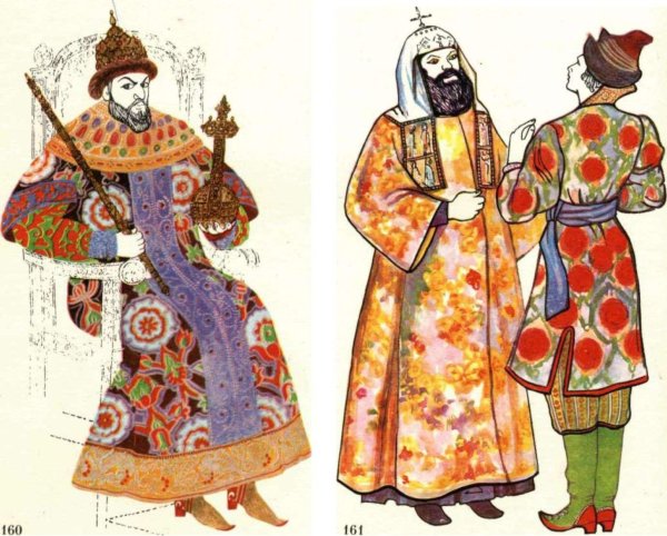 Одежда на Руси 14 век бояр