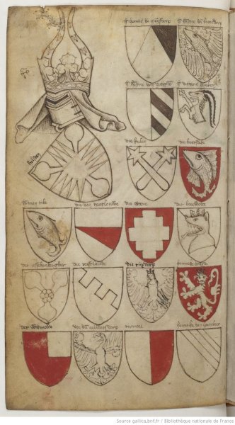 Гербы французских рыцарей 13 века