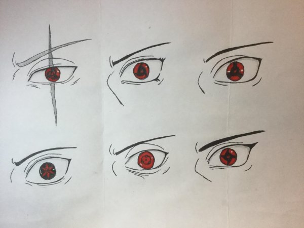 Глаза Наруто и Саске
