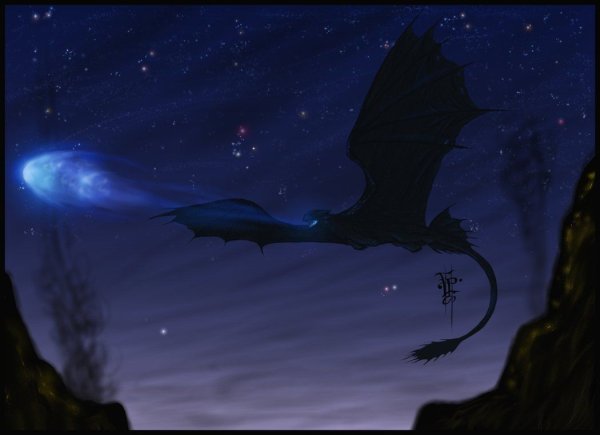 Ночные сияния драконы