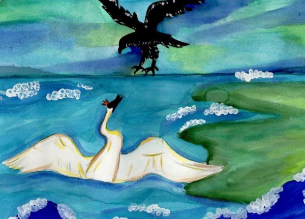 Рисунки о князе гвидоне салтановиче и о прекрасной царевне лебеди