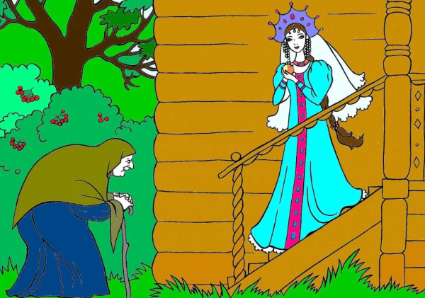 Иллюстрации к сказке Пушкина о мертвой царевне и семи богатырях