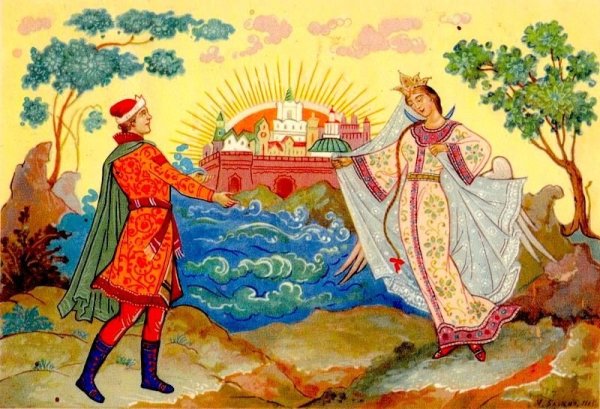Царь Гвидон Пушкин иллюстрации