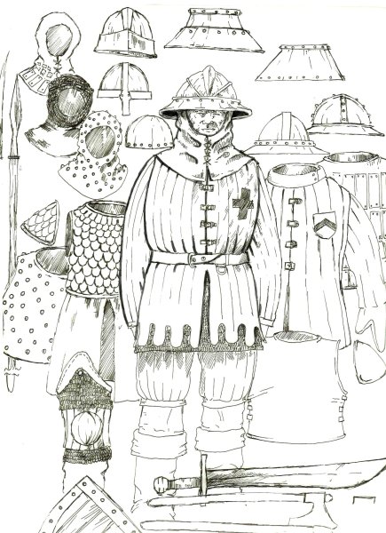 Иллюстрация костюма средневековья