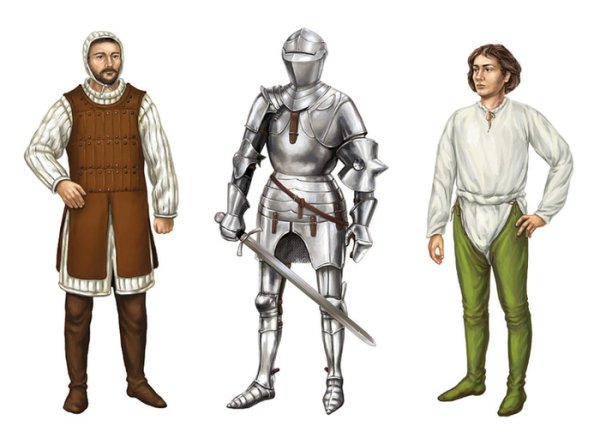 Костюм эпохи средневековья Рыцари