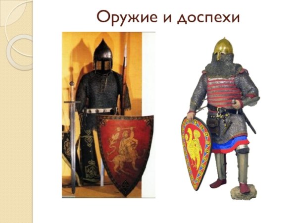 Доспехи воинов древней Руси