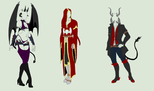 Одежда для персонажей демонов