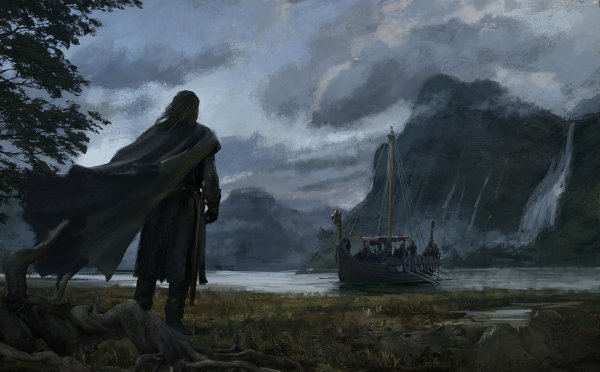 Скандинавия Викинги воин арт