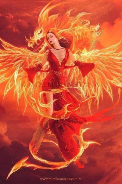 Рисунки огненный ангел